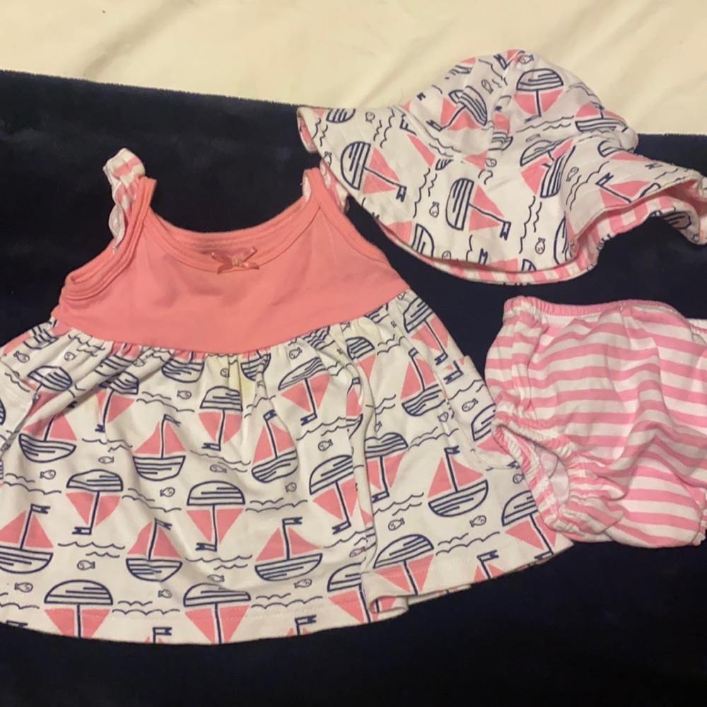 Sailboat outfit 3 pc